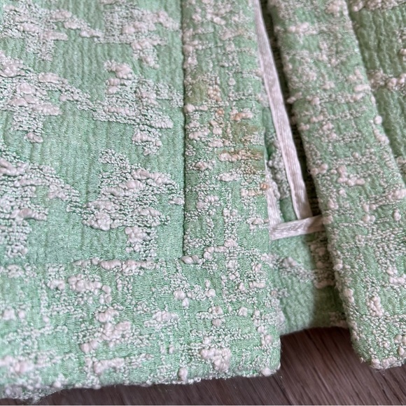 Zara Light Green Tweed Blazer - Picture 3 of 5